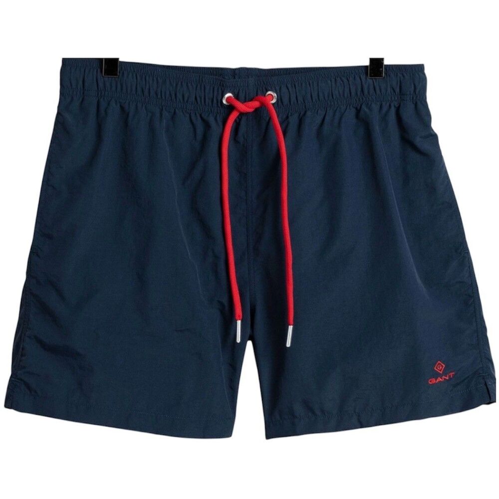 GANT Men's Swim Shorts 5XL  Mesh Insert Solid Color Marine Blue Classic Fit New